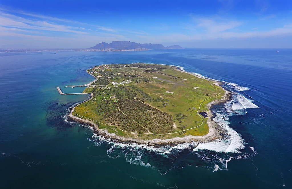 Aerial view of Robben Island