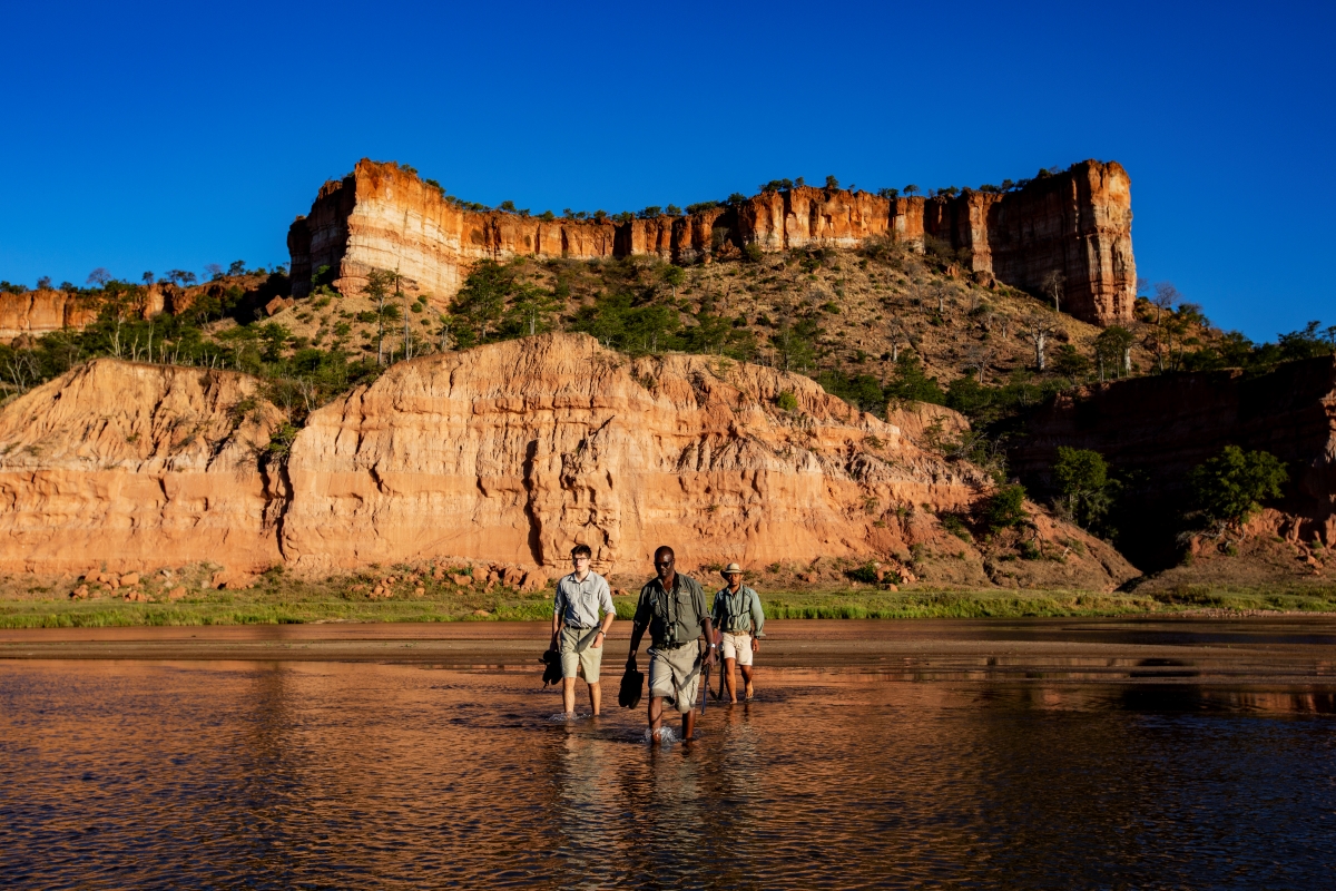 Walking safari through Gonarezhou National Park