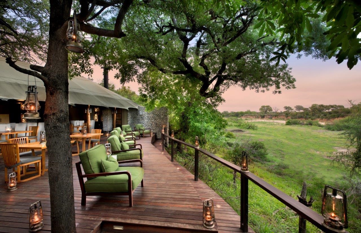 View deck of Ngala Tented Camp