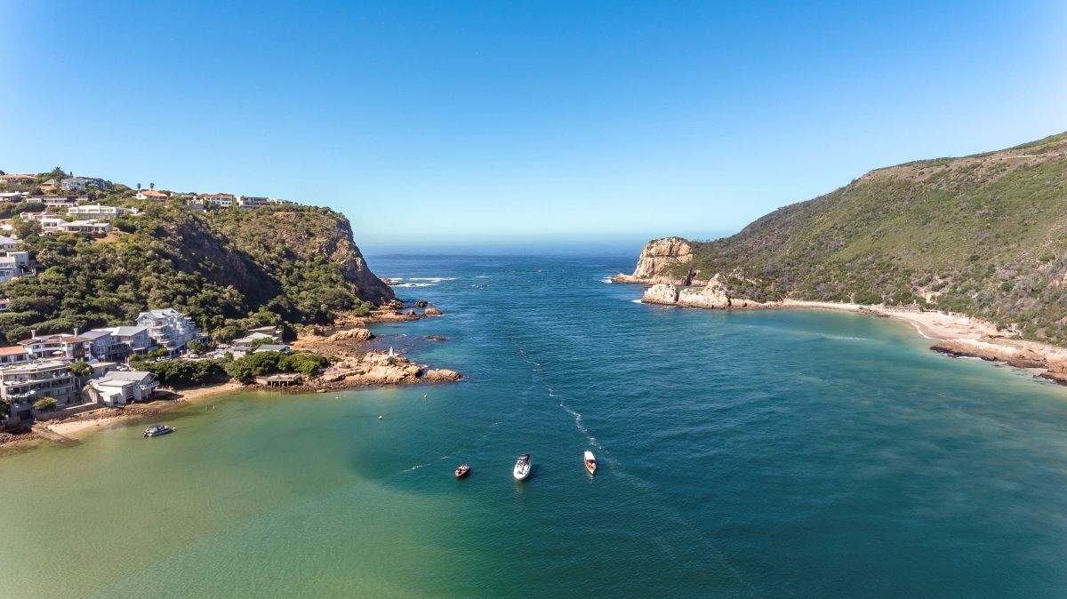 Knysna Heads y laguna