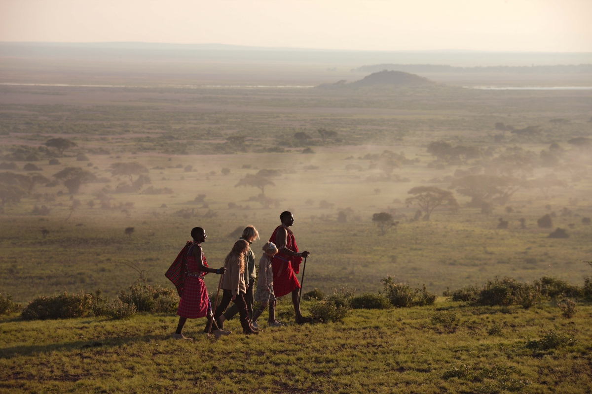 Wilderness walking safari with Maasai Warrior