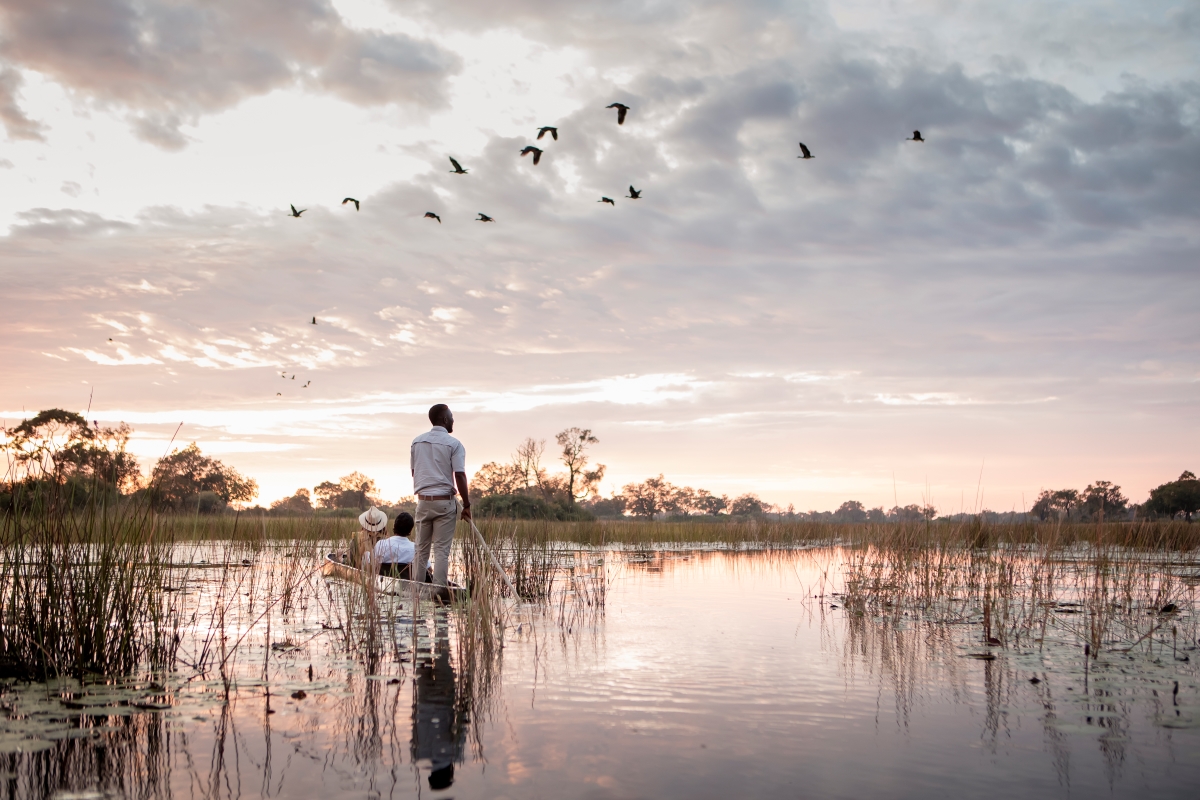 Mokoro safari in the Okavango Delta