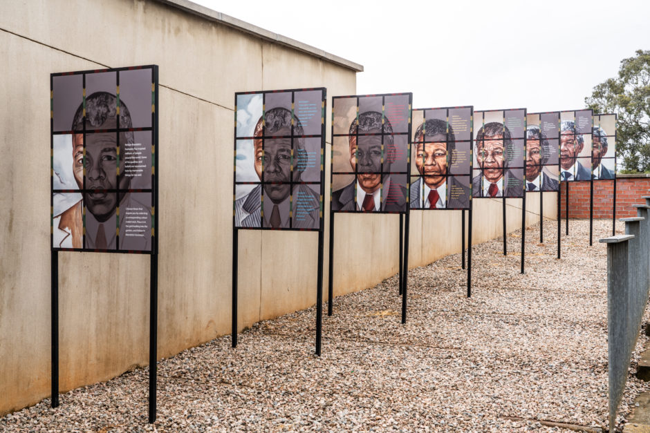 An exhibition at the Apartheid Museum in Johannesburg, South Africa