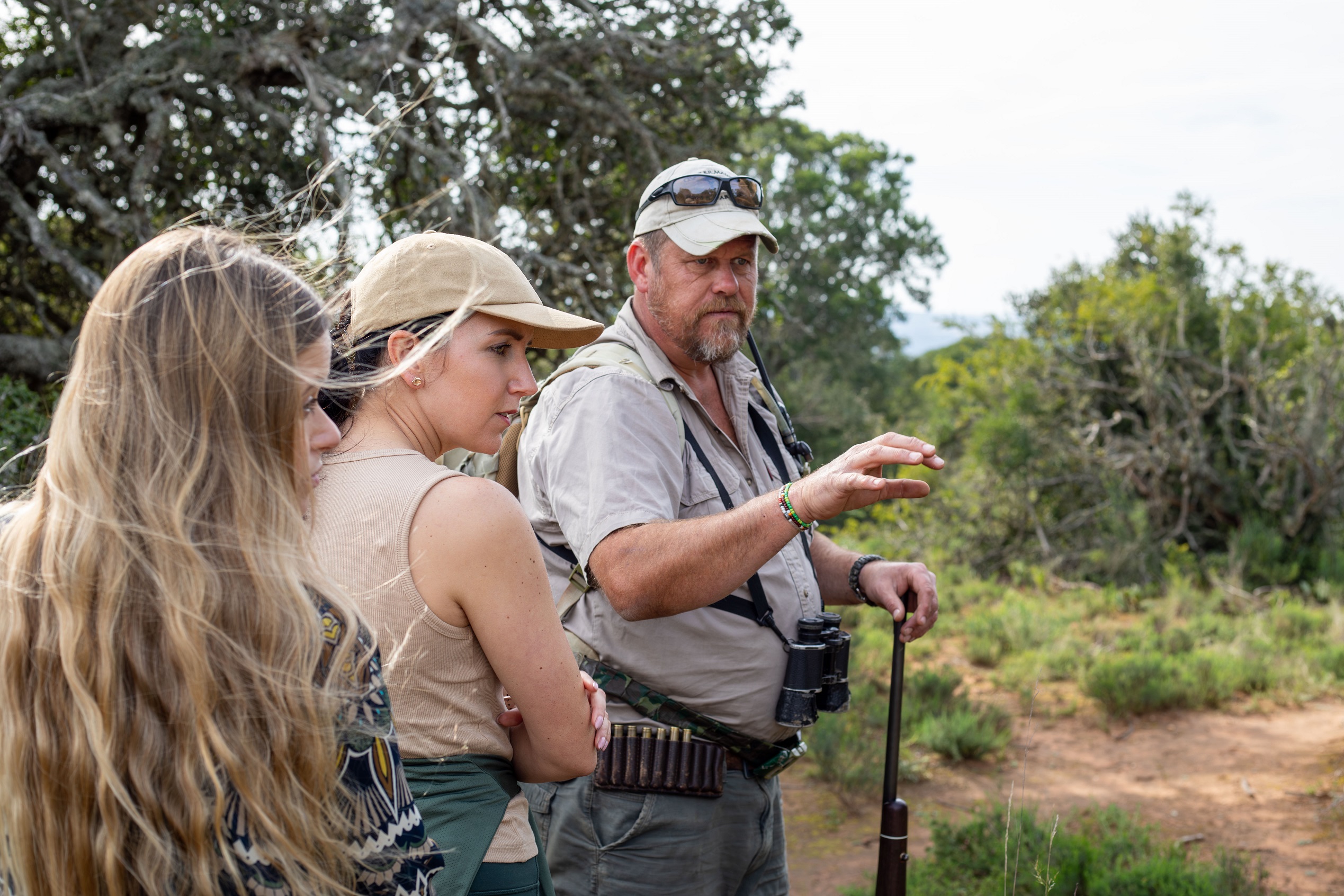 Bush walk with Riaan Brand at Hlosi Lodge Amakhala Private Game Reserve, Eastern Cape, South Africa