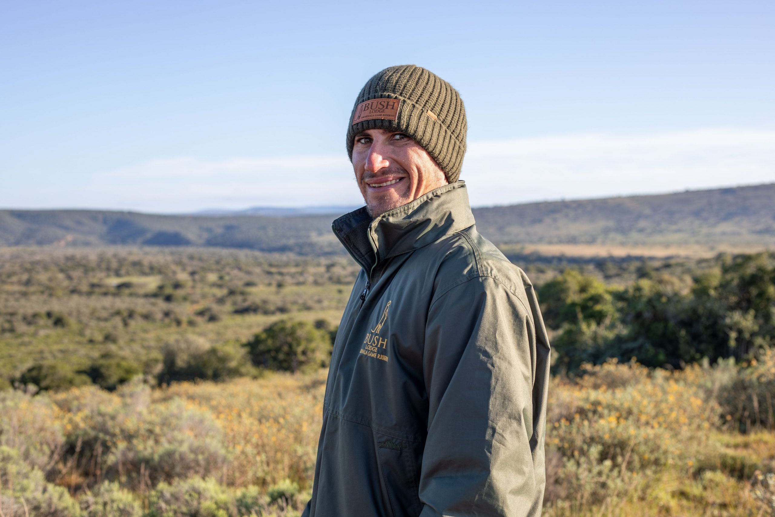 Guide Roan at Bush Lodge, Amakhala Private Game Reserve in Eastern Cape, South Africa