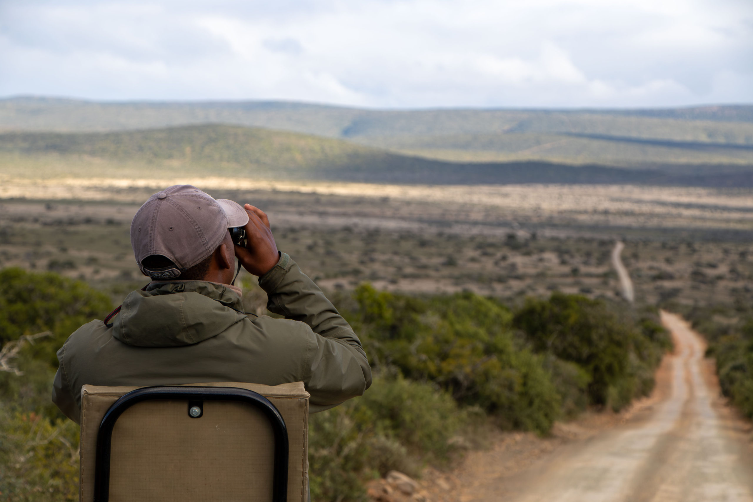 Tracker Jason at Kwandwe Private Game Reserve 