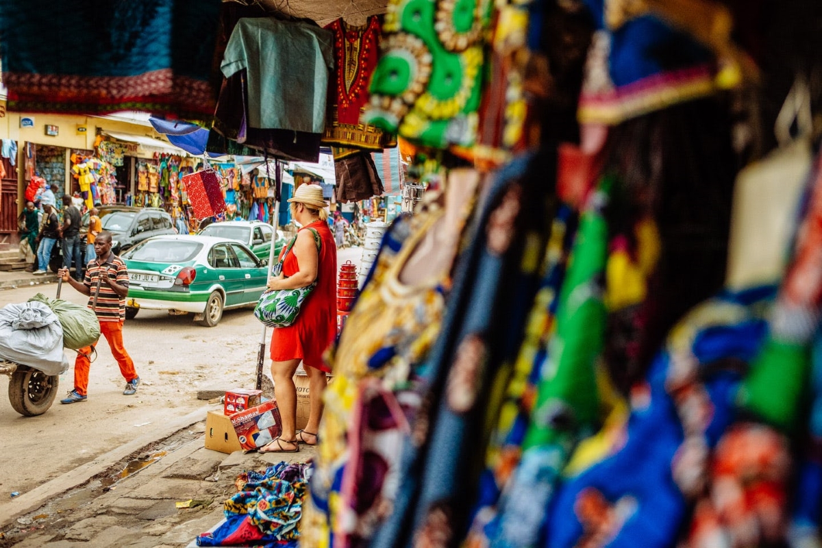 Streets lined with stalls boasting intriguing items