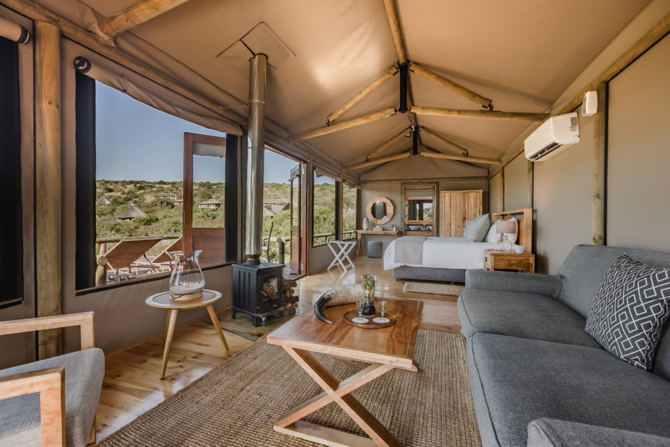 Suite in der Bukela Lodge im Amakhala Game Reserve