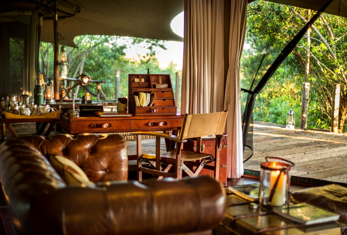 Main area with opulent furnishings