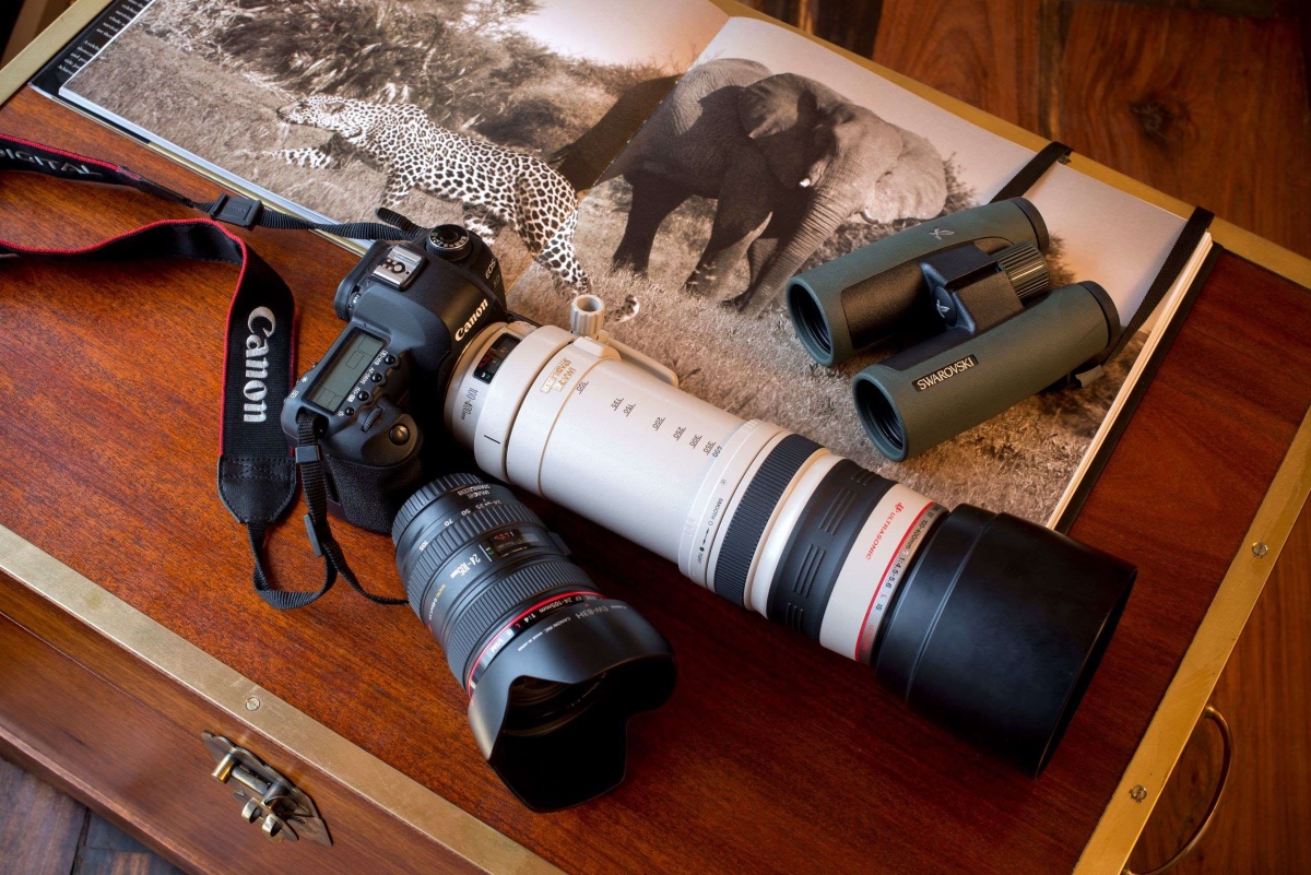 Camera, lenses and binoculars