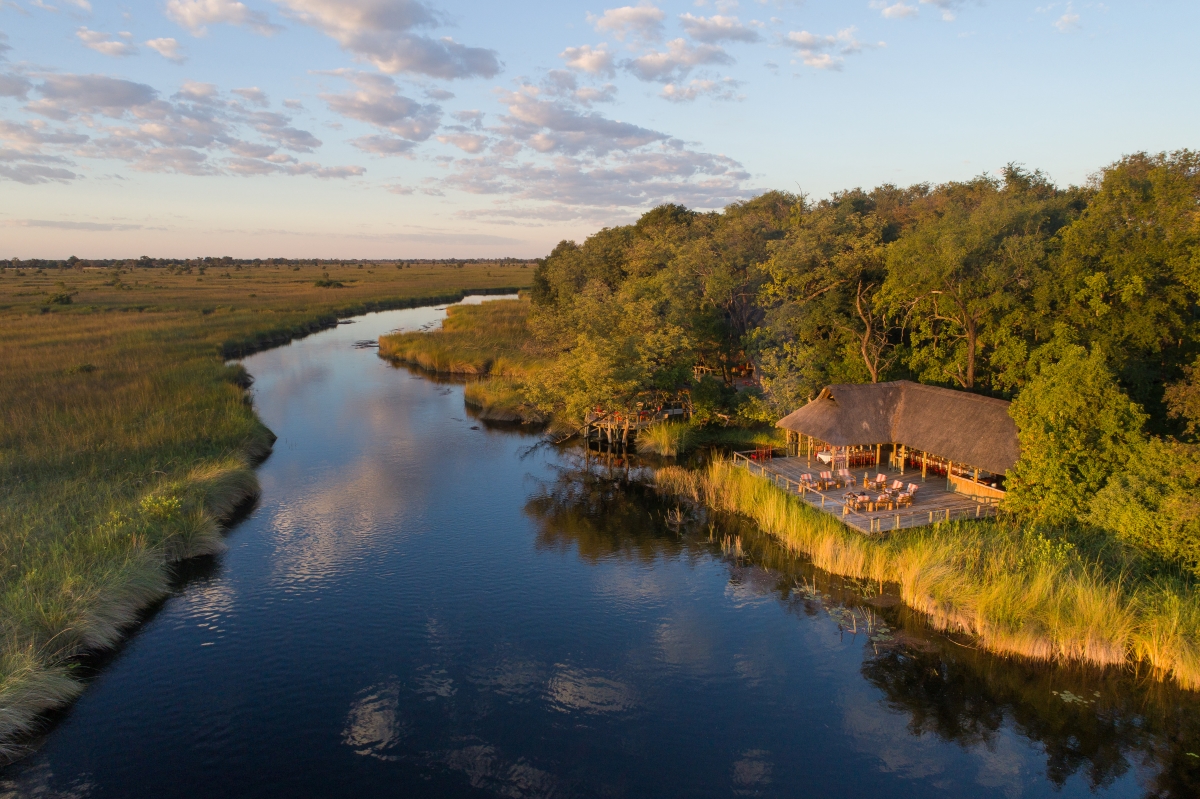 View of Camp Xakanaxa and river