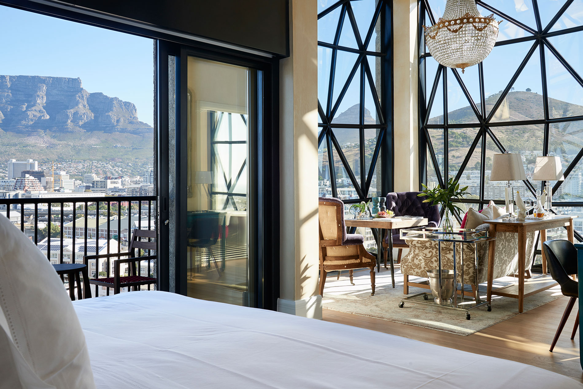 Views of Cape town from the beautiful suites at The Silo