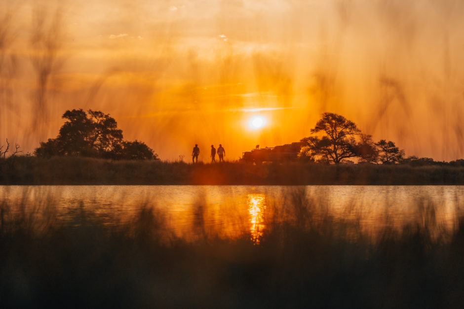 Traumhafter Sonnenuntergang in Afrika