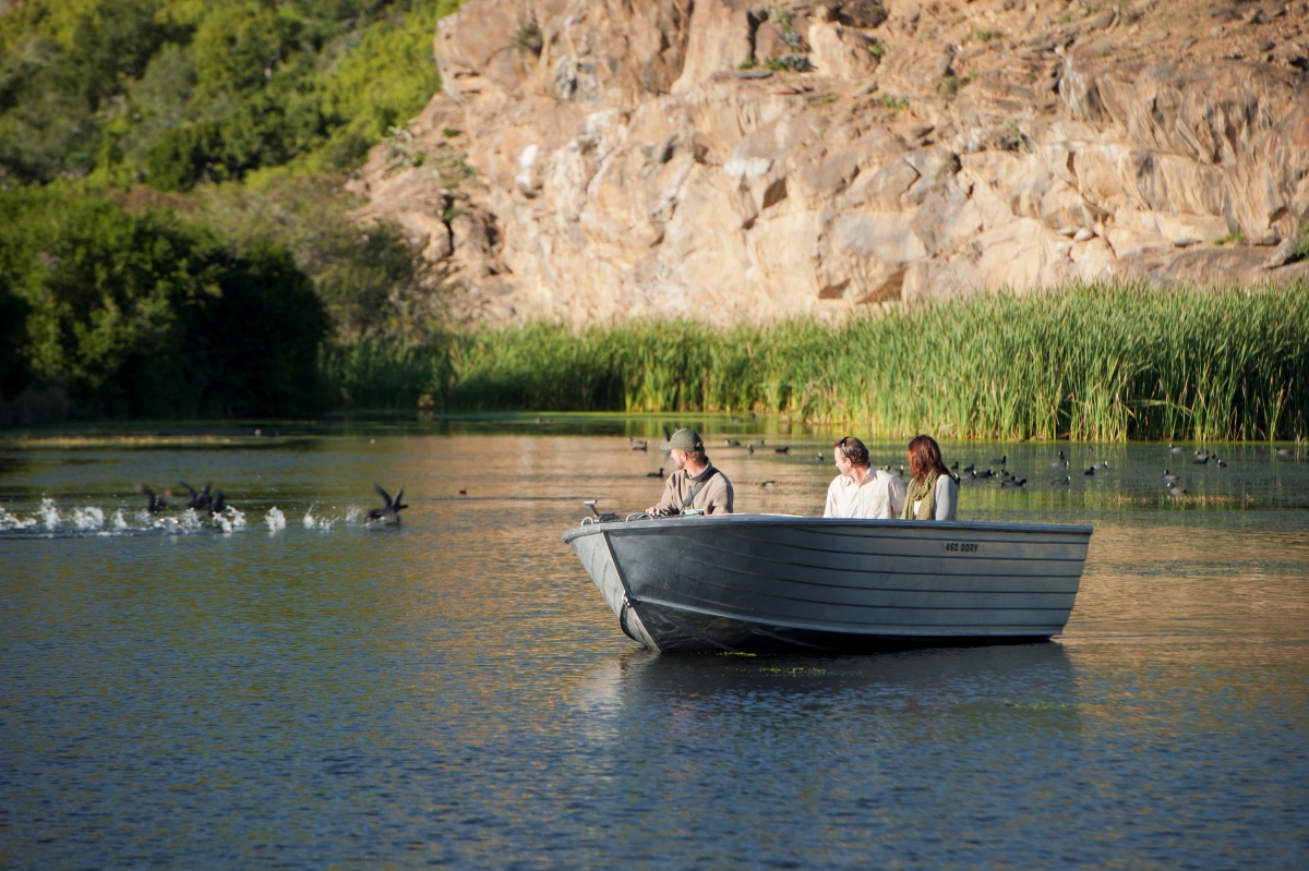 Boat and catch and release Kwandwe safari excursion