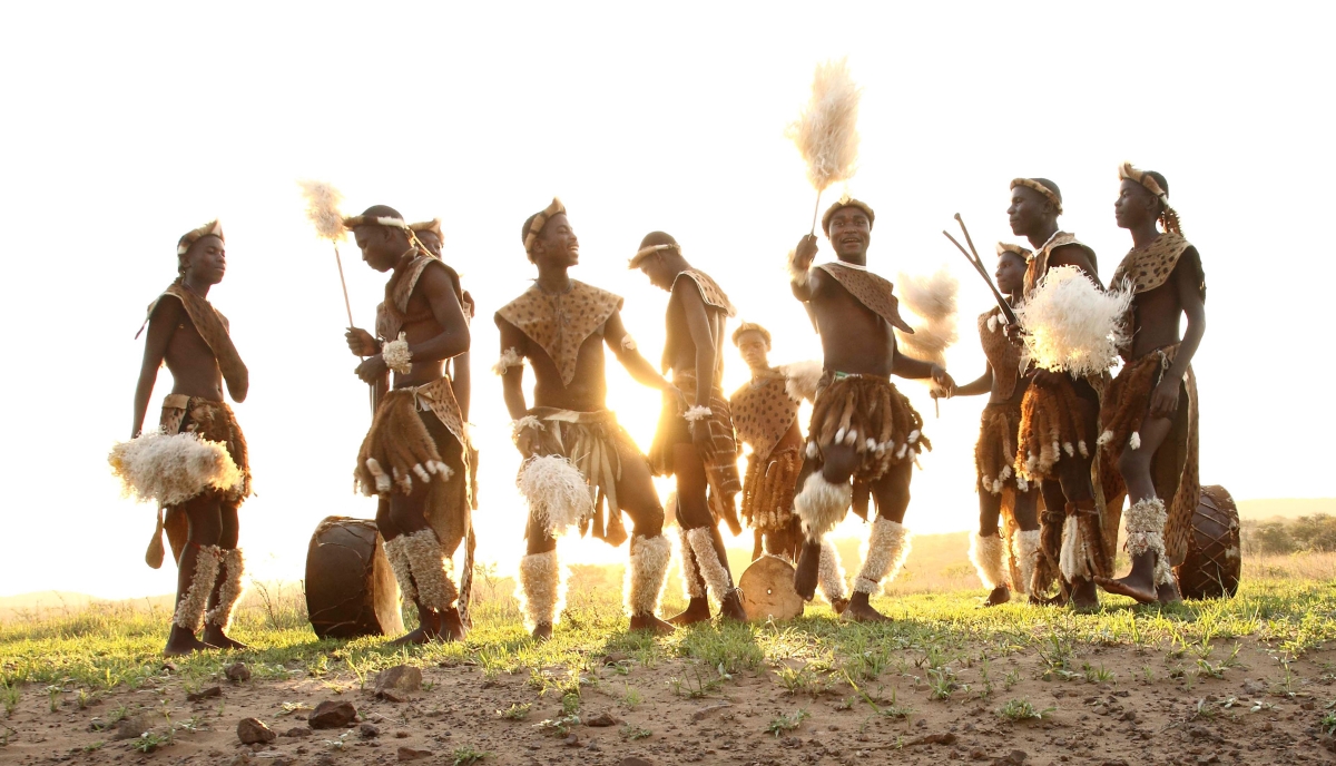 Zulu tribe dancing