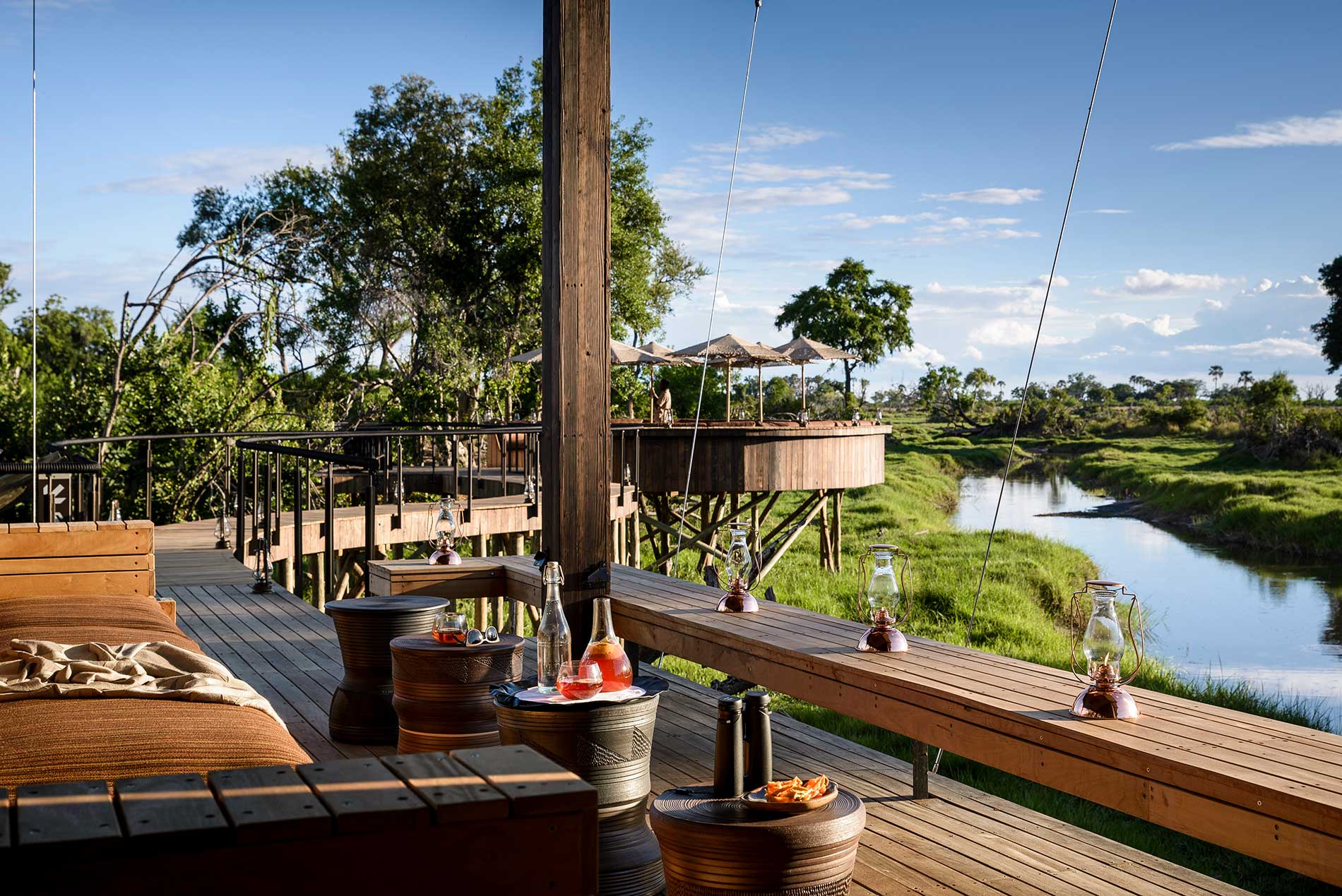 Xigera Safari Lodge deck view