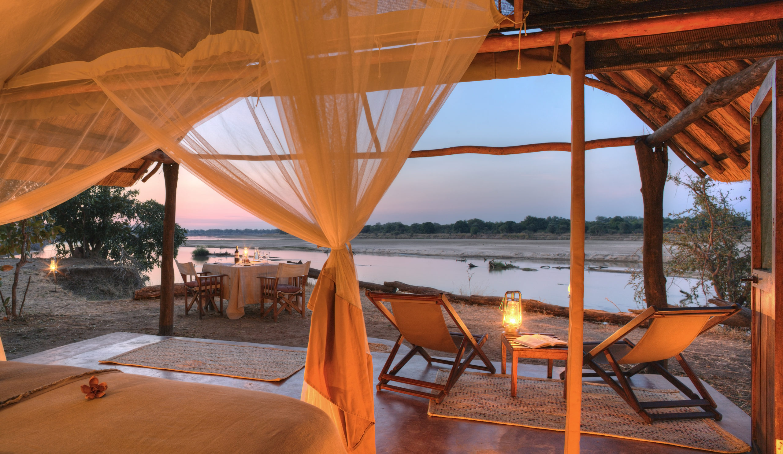 Atardeceres en el Parque Nacional South Luangwa son algo realmente especial