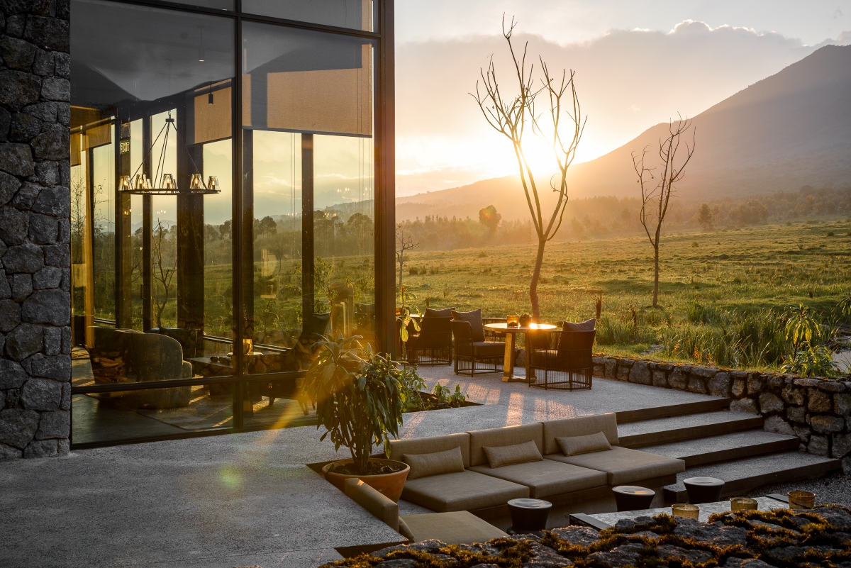 Main outdoor deck area with picturesque views of the landscape