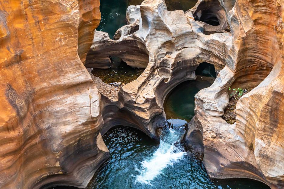 Bourke’s Luck Potholes an der Selbstfahrer-Strecke Panorama Route in Südafrika