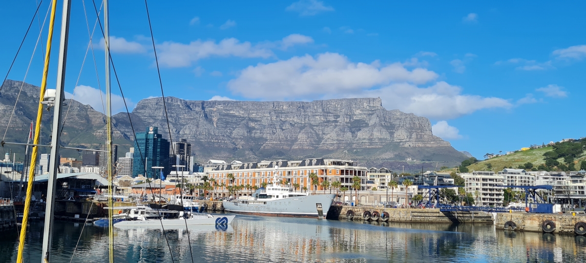 V&A Waterfront with Table Mountain in the background