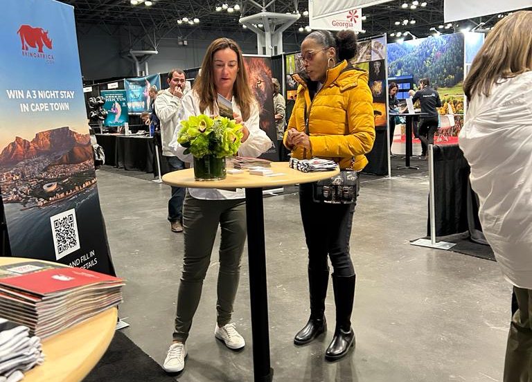 Rhino Africa meeting past and future guest at the New York Travel and Adventure Show 2024