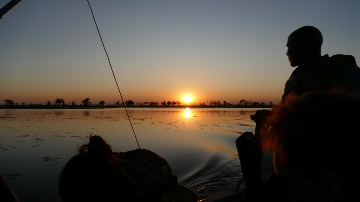 Sunset boat ride 