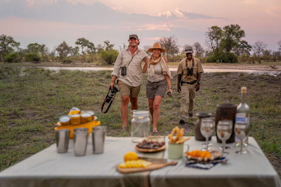 Sundowners with Karangoma in the Okavango Delta